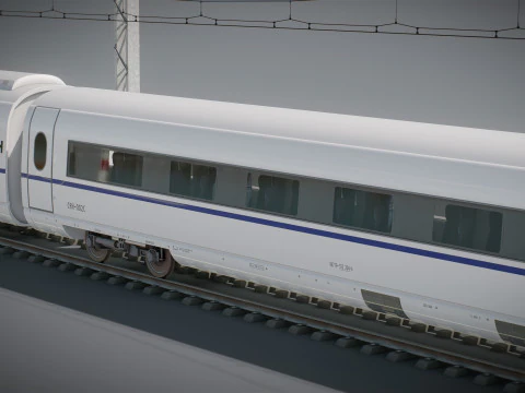 Treno Alta Velocit&agrave; Velaro Cinese CRH3 Modello 3D