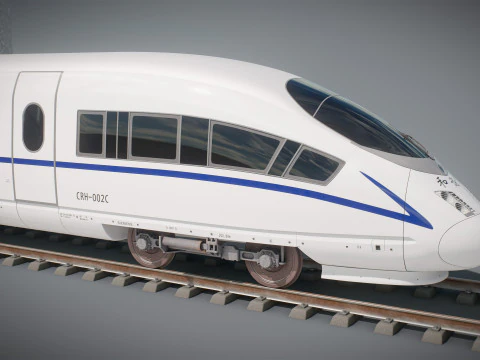 Treno Alta Velocit&agrave; Velaro Cinese CRH3 Modello 3D