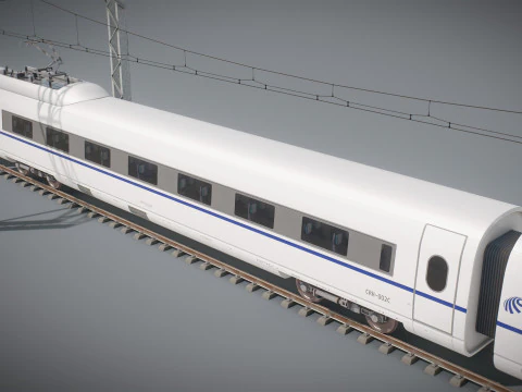 Treno Alta Velocit&agrave; Velaro Cinese CRH3 Modello 3D
