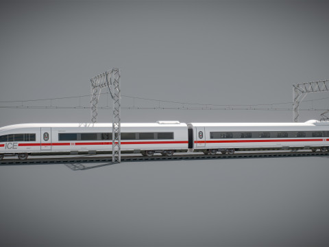 High Speed Train Velaro German ICE 3 Model 3D