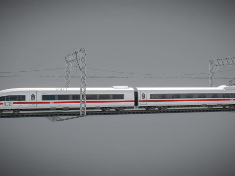 Treno Alta Velocit&agrave; Velaro Tedesco ICE 3 Modello 3D