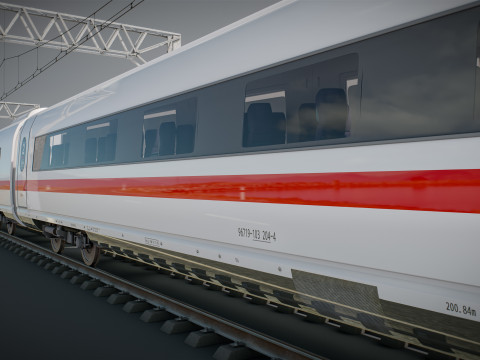 High Speed Train Velaro German ICE 3 Model 3D