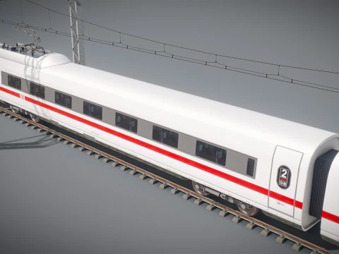Treno Alta Velocit&agrave; Velaro Tedesco ICE 3 Modello 3D