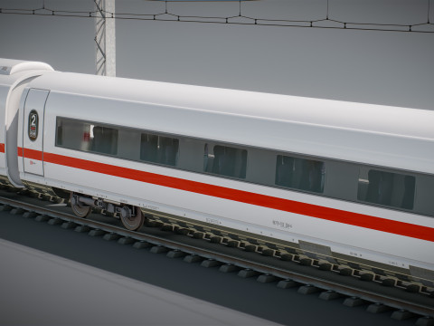 High Speed Train Velaro German ICE 3 Model 3D