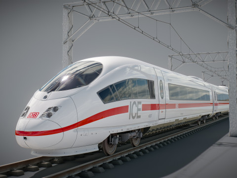 High Speed Train Velaro German ICE 3 Model 3D