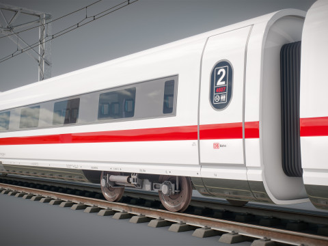 High Speed Train Velaro German ICE 3 Model 3D
