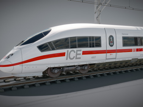 High Speed Train Velaro German ICE 3 Model 3D