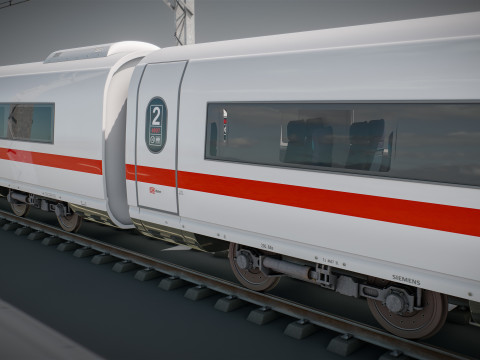 High Speed Train Velaro German ICE 3 Model 3D