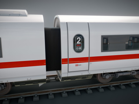 High Speed Train Velaro German ICE 3 Model 3D