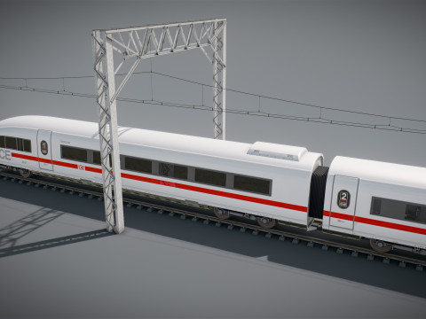 High Speed Train Velaro German ICE 3 Model 3D