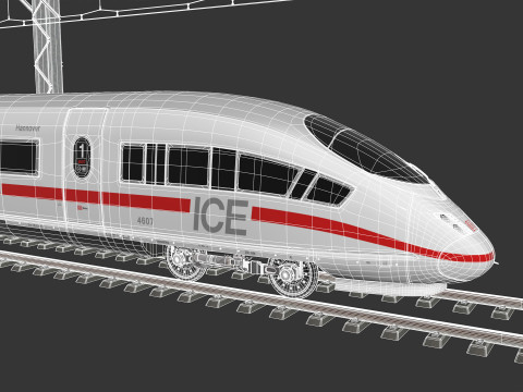 High Speed Train Velaro German ICE 3 Model 3D