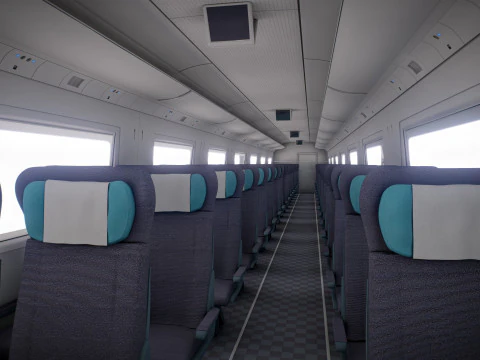 High Speed Train Velaro - Russian SAPSAN 3D Model