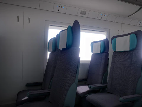 High Speed Train Velaro - Russian SAPSAN 3D Model