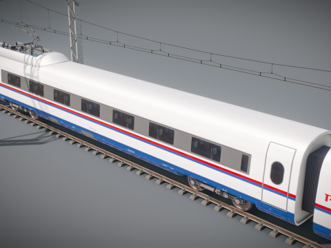 High Speed Train Velaro - Russian SAPSAN 3D Модель