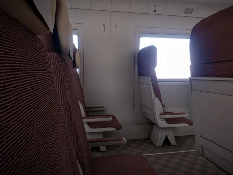 High Speed Train Velaro - Russian SAPSAN 3D Model