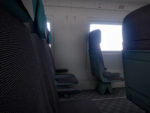 High Speed Train Velaro - Russian SAPSAN 3D Model