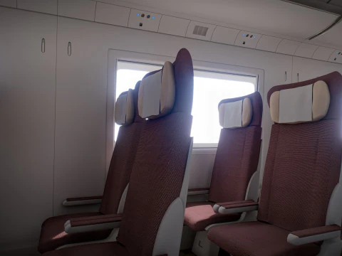 High Speed Train Velaro - Russian SAPSAN 3D Model