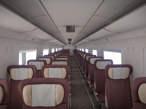 High Speed Train Velaro - Russian SAPSAN 3D Model
