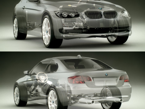 Sport Coupe Car 3D मॉडल