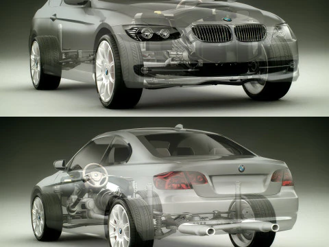 Sport Coupe Car 3D Model