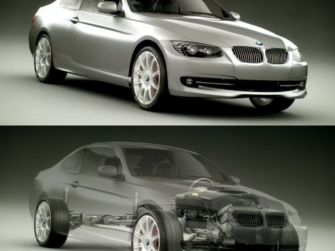 Sport Coupe Car 3D मॉडल