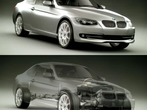 Sport Coupe Car 3D Model