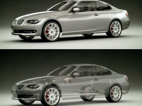 Sport Coupe Car 3D मॉडल