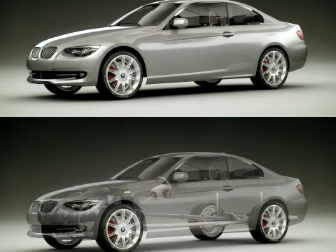Sport Coupe Car 3D Model