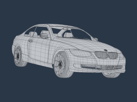 Sport Coupe Car 3D मॉडल