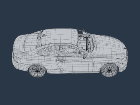 Sport Coupe Car 3D मॉडल