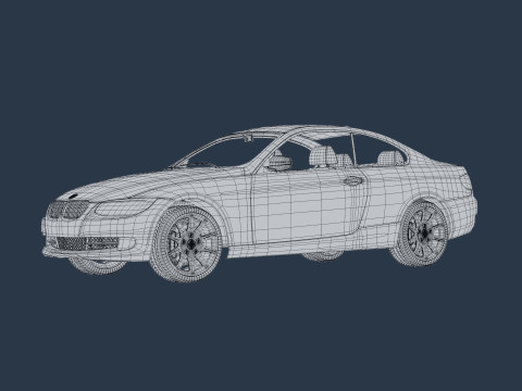 Sport Coupe Car 3D मॉडल
