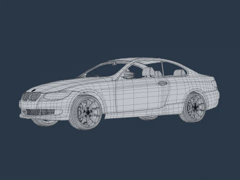 Sport Coupe Car 3D Model