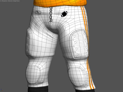 Jogador de futebol americano v3 Modelo 3D