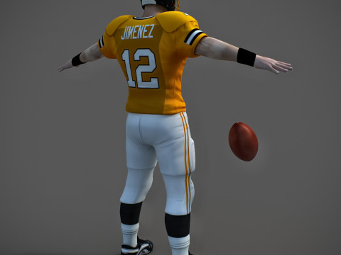 Jogador de futebol americano v3 Modelo 3D