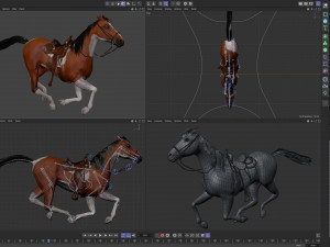 Animated Horses v5 3D 模型