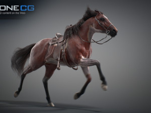 Animated Horses v5 3D 模型