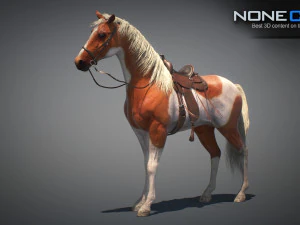 Animated Horses v5 3D Model