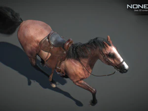 Animated Horses v5 3D Model