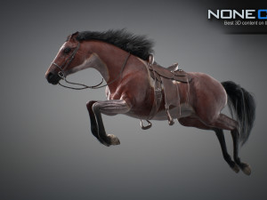 Animated Horses v5 3D 模型