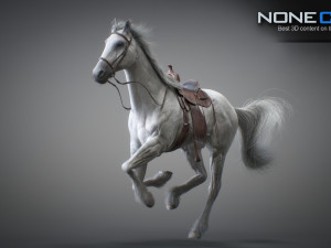 Animated horses 3dsmax 3D Model