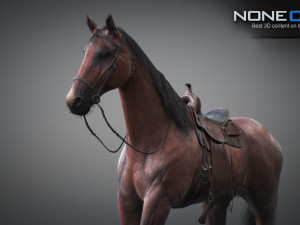 Animated horses 3dsmax 3D Model