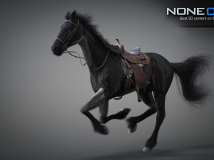 Animated horses 3dsmax 3D Model