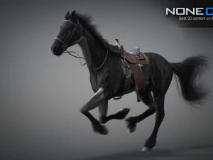 Animated horses 3dsmax 3D Model