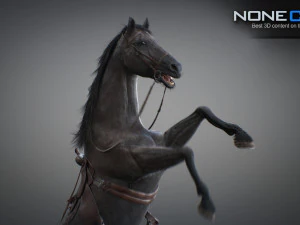 Animated horses 3dsmax 3D Model