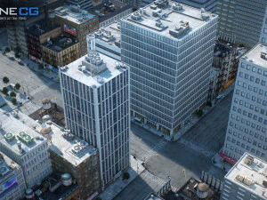 Cidade de Nova York bloqueia 37 edif&iacute;cios v2 Modelo 3D