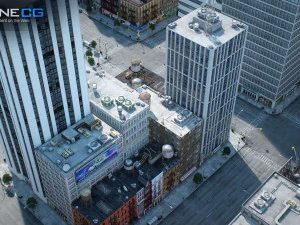 Cidade de Nova York bloqueia 37 edif&iacute;cios v2 Modelo 3D