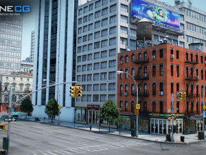 Cidade de Nova York bloqueia 37 edif&iacute;cios v2 Modelo 3D