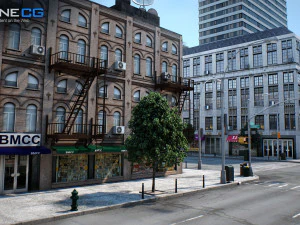 Cidade de Nova York bloqueia 37 edif&iacute;cios v2 Modelo 3D