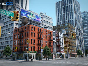 Cidade de Nova York bloqueia 37 edif&iacute;cios v2 Modelo 3D