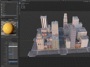Cidade de Nova York bloqueia 37 edif&iacute;cios v2 Modelo 3D